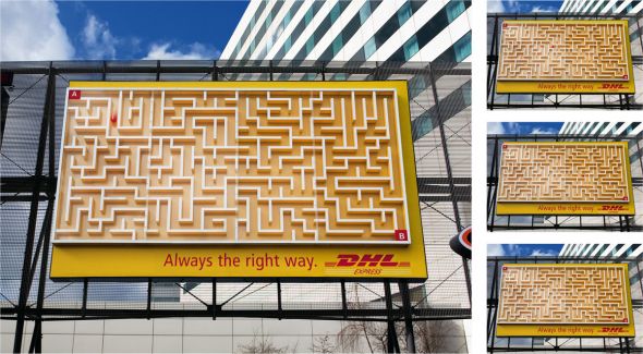 30+ Creative Outdoor Advertisements dhl maze 30+ Creative Outdoor Advertisements