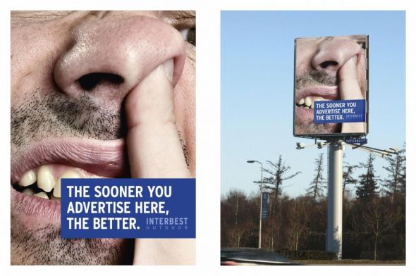 30+ Creative Outdoor Advertisements interbest outdoor nose 30+ Creative Outdoor Advertisements