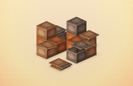 Create a Stack of Wooden Boxes. Excellent Adobe Illustrator Tutorials