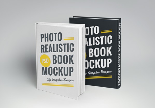 Free PSD Book and Magazine Mockups