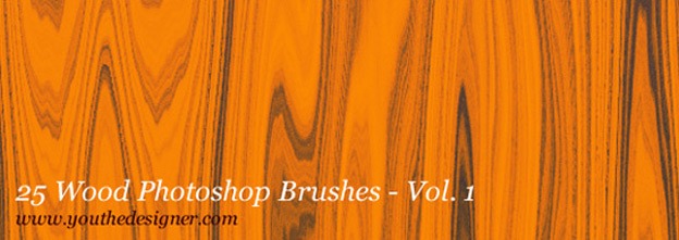 Photoshop Brush Set 13 - 25 Wood Photoshop Brushes