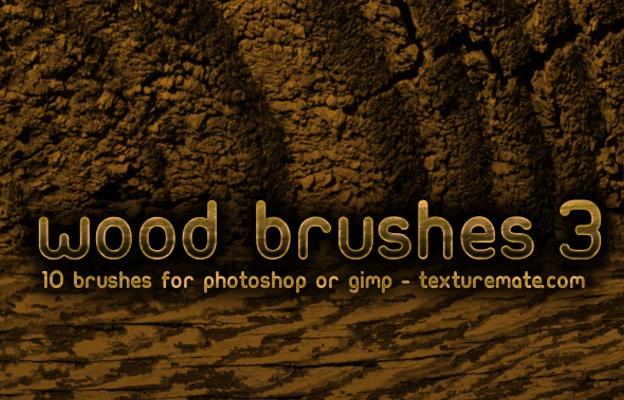 Photoshop Brush Set 18 - 25 Wood Photoshop Brushes