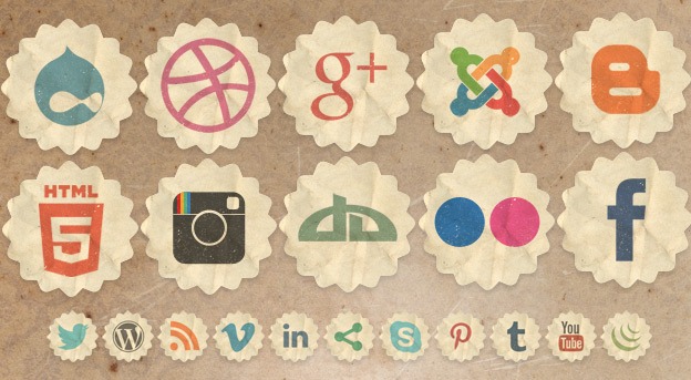 Social Media Icons 10 - 30+ Free Social Media Icon Sets