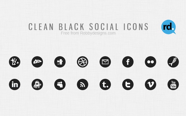 Social Media Icons 22 - 30+ Free Social Media Icon Sets