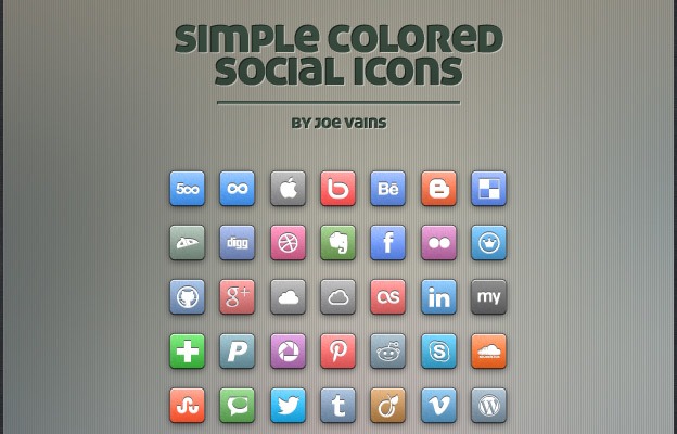Social Media Icons 28 - 30+ Free Social Media Icon Sets