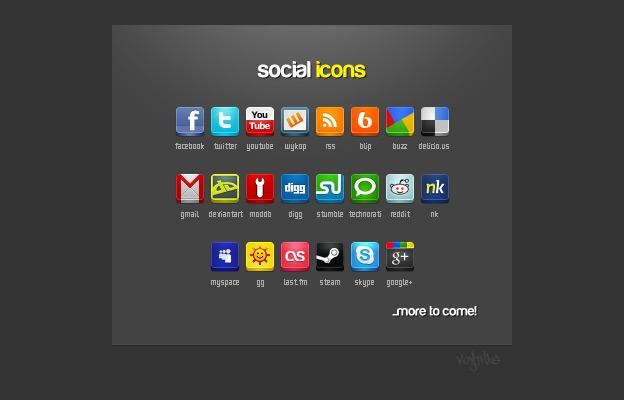 Social Media Icons 29 - 30+ Free Social Media Icon Sets