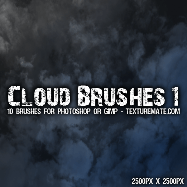CloudBrushes01 - 30+ Free Photoshop Cloud Brushes