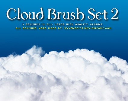 Clouds Brush Set 2 by s3vendays - 30+ Free Photoshop Cloud Brushes