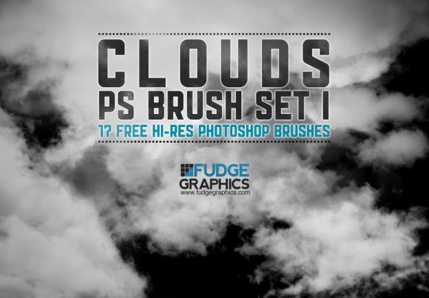 Hi Res Clouds PS Brush Set 1 by fudgegraphics e1362657388791 - 30+ Free Photoshop Cloud Brushes