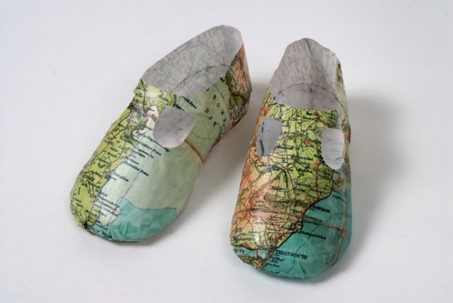 Map Shoes e1363521990717 - Collection Of Paper Objects For Inspiration
