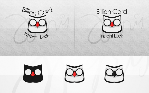 Billion Card Logo by Inphoar e1366526040653 - 35 Owl Logo designs For Your Inspiration