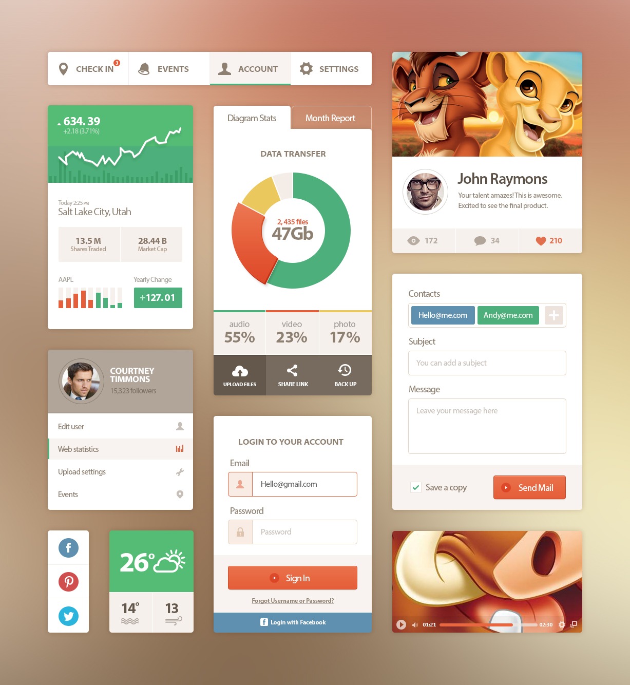33+ Examples of Flat UI Design for Inspiration - Creatives ...