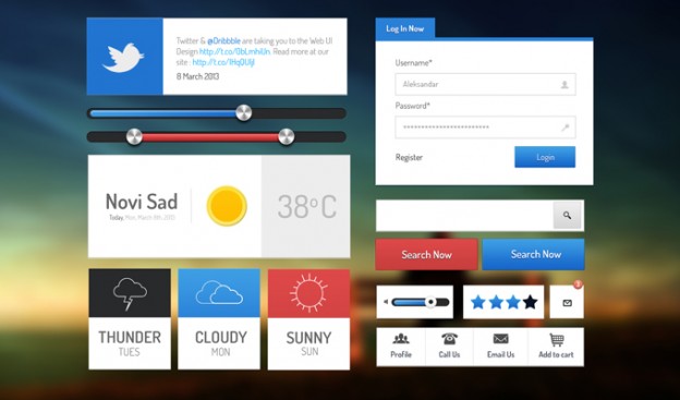 Free web design elements for your next project