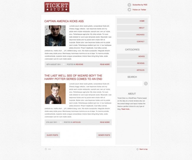 Blog Theme Concept Blog Theme Concept