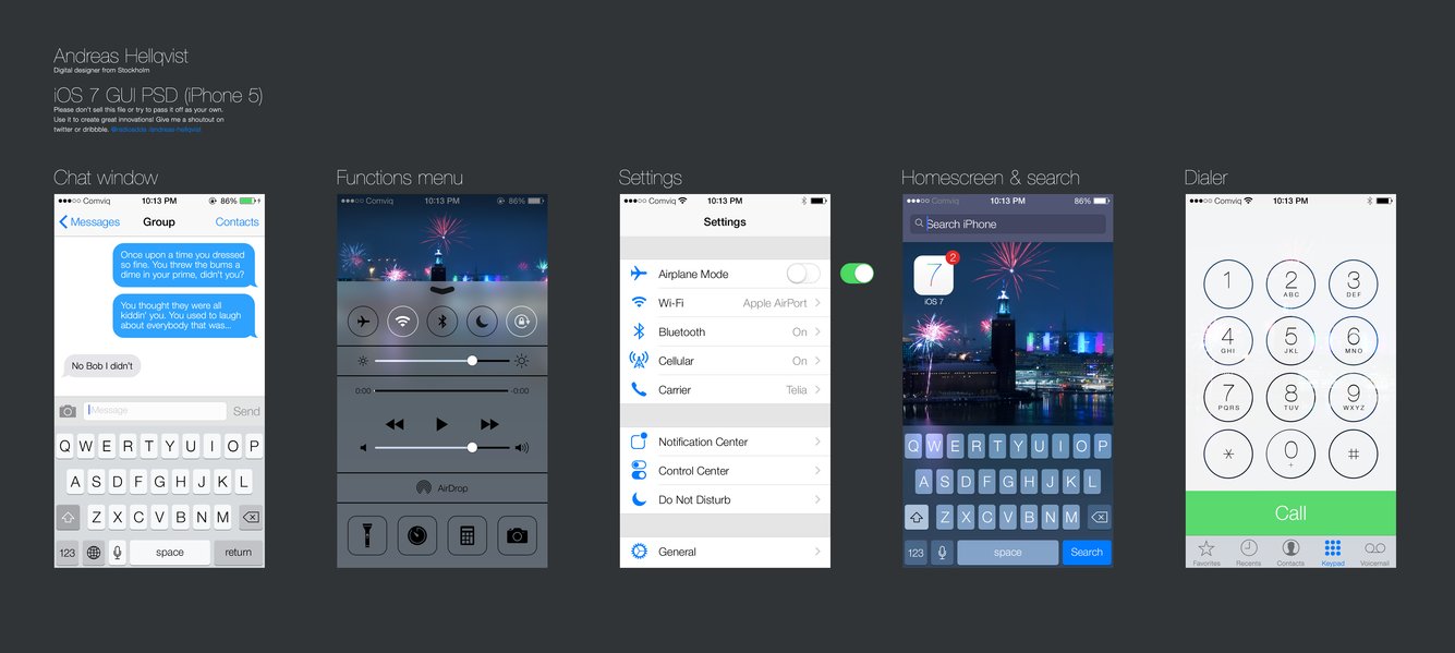 Free Mobile UI Designs