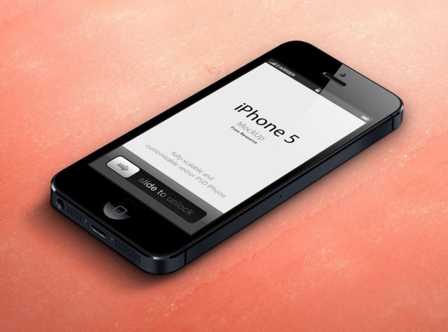 3D View iPhone 5 Psd Vector Mockup e1398280446484 - Free Mobile Mockups To Use In Your Next Design