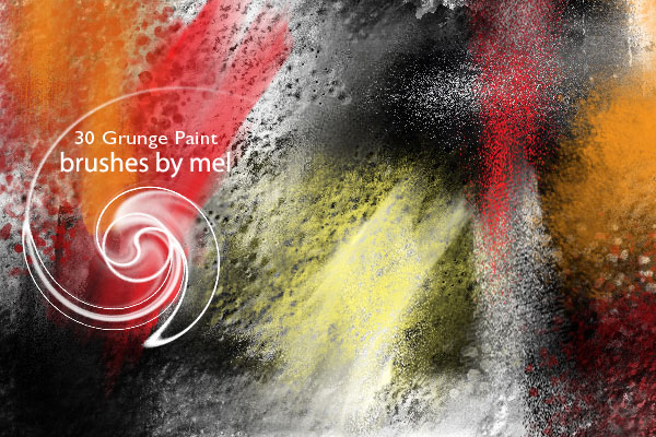 Grunge Paint brushes by melemel - 30+ Sets of Free Photoshop Paint Brushes
