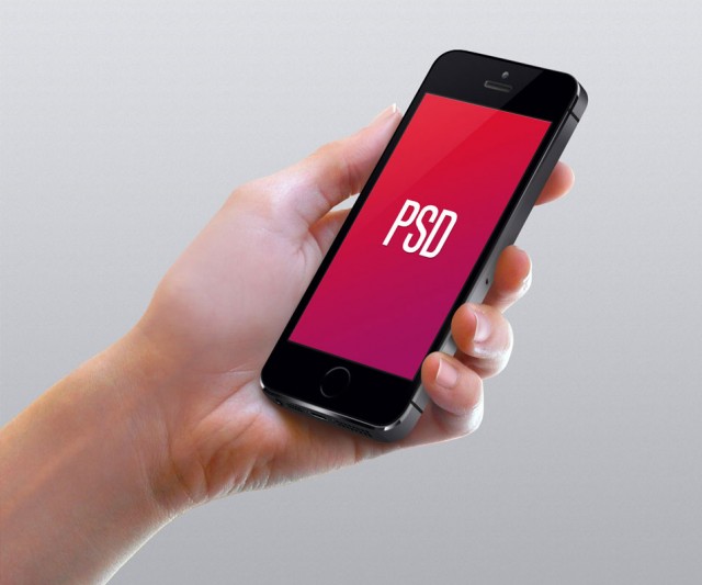Iphone 5S Mockup Hand PSD e1398279995834 - Free Mobile Mockups To Use In Your Next Design