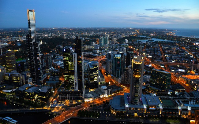 Melbourne City After Sunset Photography Wallpaper HD e1398271017653 - 20 Free HD Cities Wallpapers