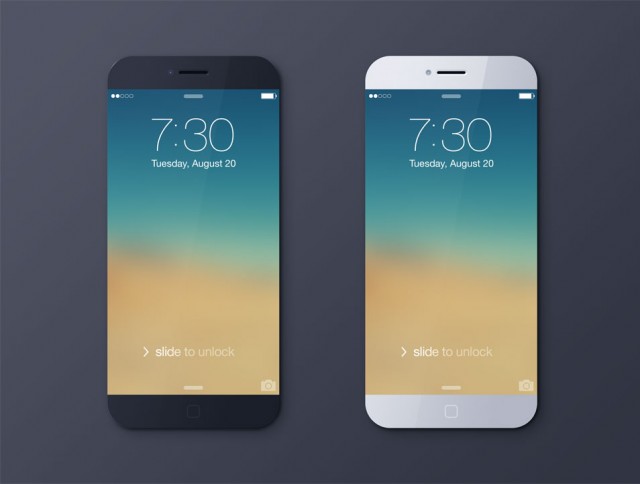 PSD iPhone 6 black white e1398280373787 - Free Mobile Mockups To Use In Your Next Design