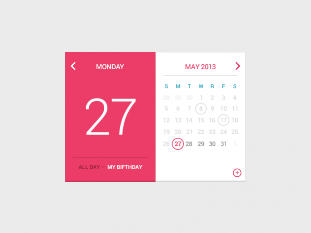 Free PSD Calendar Designs