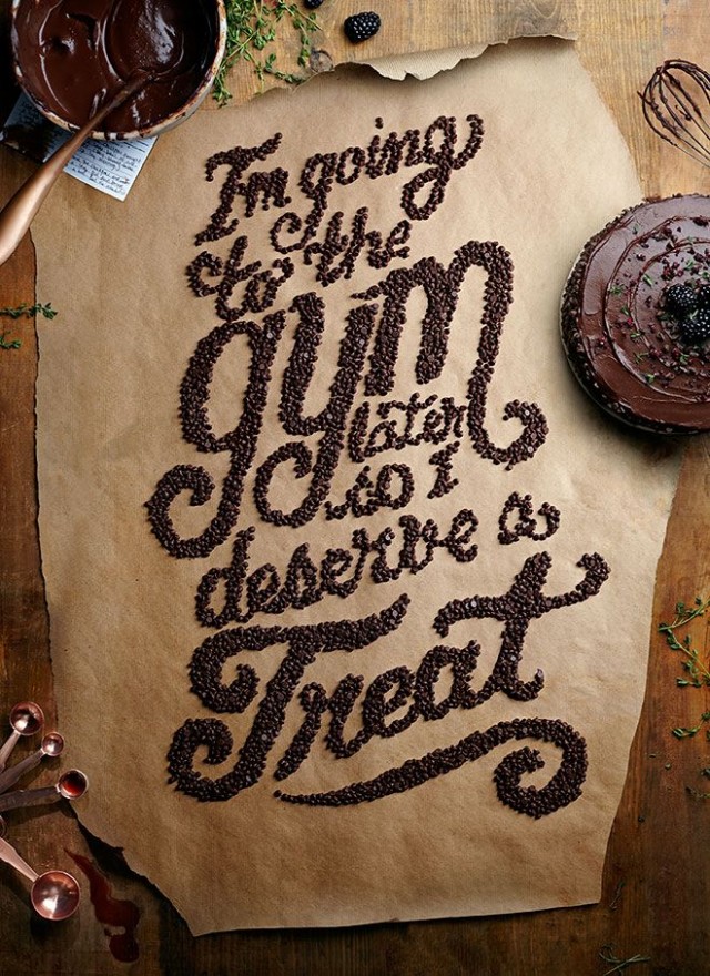 31d9aaccdbe8d4314743e84863ee330d e1400086694495 - Delicious Food Typography Designs For Inspiration