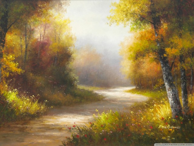 Forest Painting  e1399222163903 - 20 Beautiful Nature Painting Wallpapers