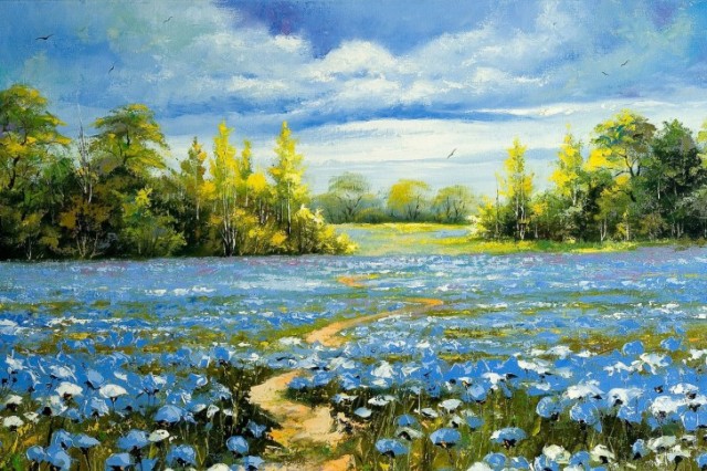 Landscape Oil Painting 485x728 e1399126403619 - 20 Beautiful Nature Painting Wallpapers