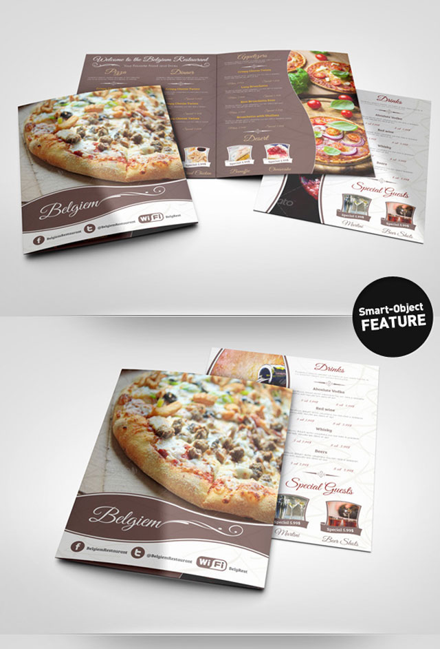 Resturant Brochures 03 - Restaurant Brochure Design Examples for Inspiration