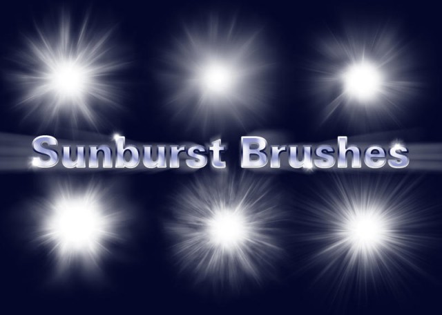 SunburstBrushesPrev e1401297404889 - 30+ Free Flare and Light Photoshop Brushes Sets