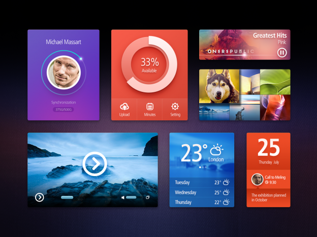 Free Photoshop Web UI Kits