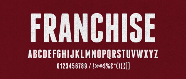 franchise banner e1400339861747 - 30+ Free Unique Grunge Fonts