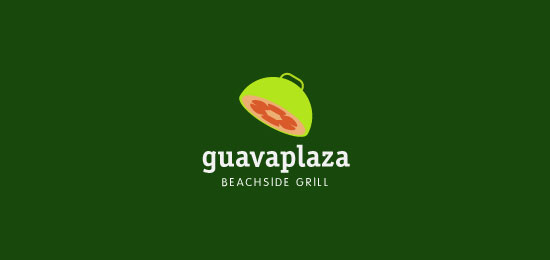 fruit vegetable logos Guava Plaza - Food Logo Designs Examples For Inspiration