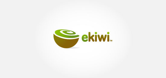 fruit vegetable logos ekiwi - Food Logo Designs Examples For Inspiration