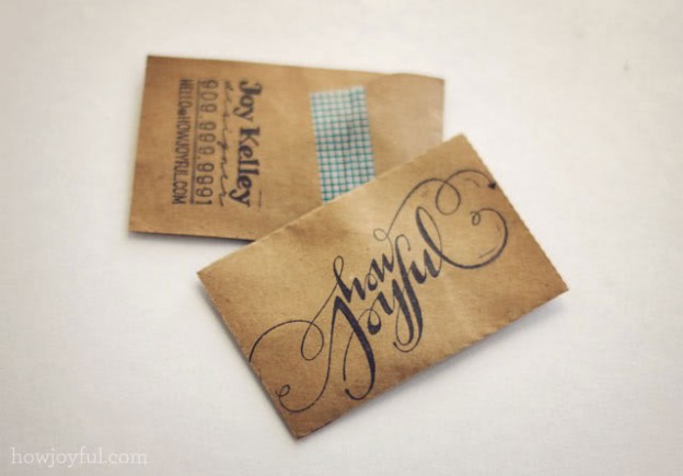 Handmade Business Card Designs