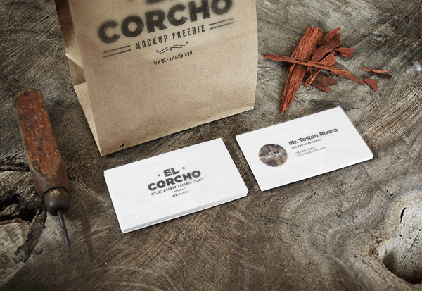 Realistic Business Card MockUp