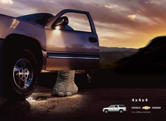 Elephant Driver o e1402145871152 - Creative Car Advertising Ideas