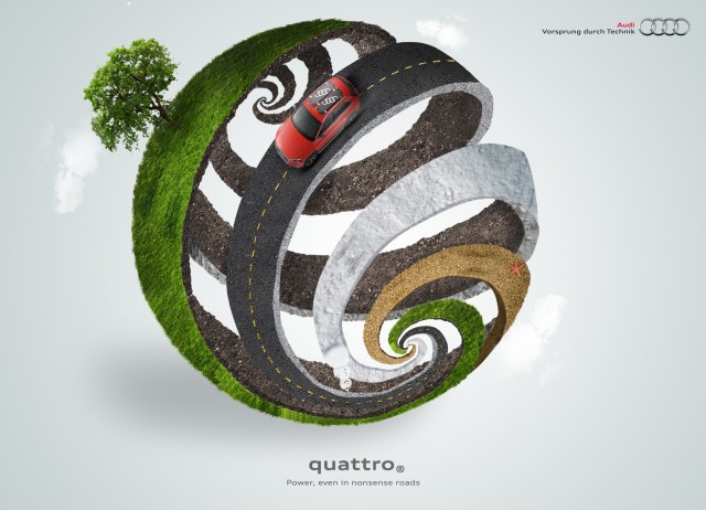 Even in Nonsense Roads 2 o e1402145271243 - Creative Car Advertising Ideas