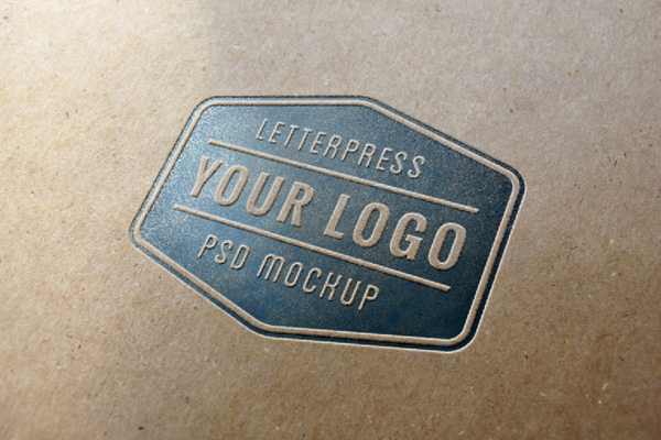Letterpress Logo MockUp v1 600 - 40+ Free PSD Logo Mockups