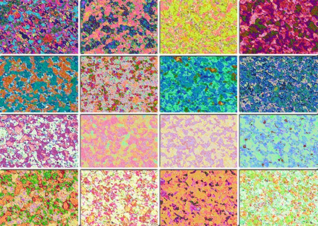 16 Mottled Painted Floral Patterns