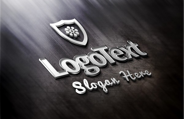 elegant metallic logo mockup  psd  by softarea d5ubwck - 40+ Free PSD Logo Mockups