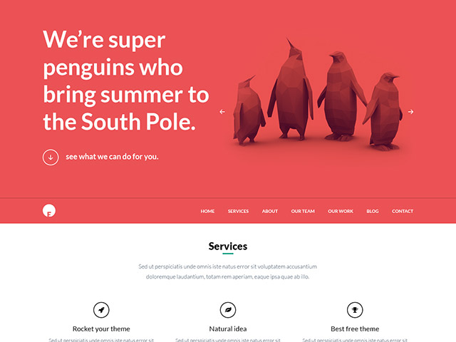 oneengine psd wordpress theme - Stunning Free PSD Website Templates
