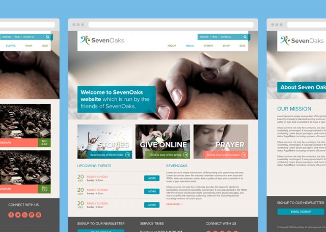 seven oaks psd theme freebie e1401742128967 - Stunning Free PSD Website Templates