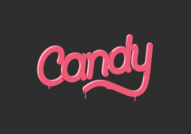 Candy Typography 