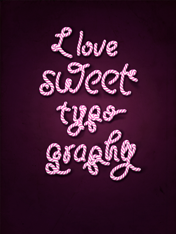 I Love Sweet Typography