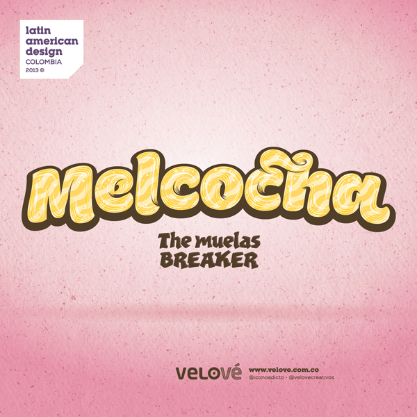 Melcocha Candy Typography 