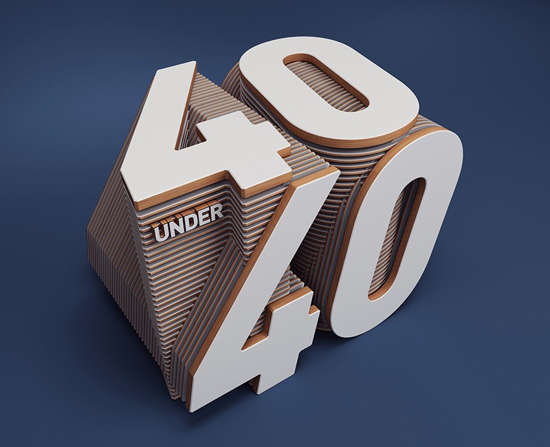 Fortune magazine - 3d typography rizon parein