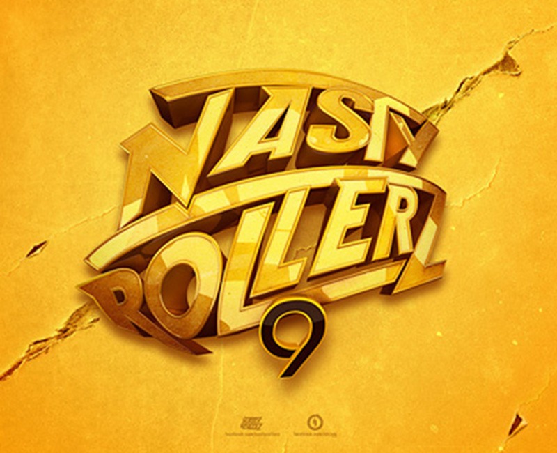Nasty Rollerz - 3d typography by STRZYG