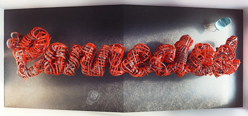 Connected - 3d typography Thierry Schlegelby